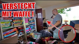 LOSTPLACE  MIT WAFFE HINTER DER TÜR VERSTECKT 😳  WURDEN HIER KINDER ENTFÜHRT UND EINGESPERRT [upl. by Shelly]