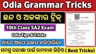 ଅଳଙ୍କାର  Alankar Tricks  Alankar Tricks in Odia  Alankar Tricks Class 10  Alankar Odia Grammar [upl. by Grishilde766]