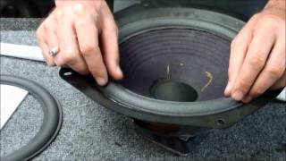 Advent Speaker Repair Replace Foam Edge Metal Frame Woofer [upl. by Skerl91]