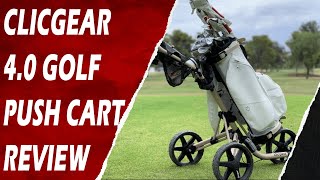 Clicgear Model 40 Golf Push Cart Review Ultimate Golfing Companion [upl. by Zitah919]