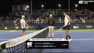 Matteo Berrettini vs Arthur Cazaux  R2 Phoenix • Highlights [upl. by Thom]