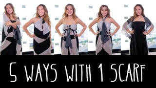 5 Ways to Wear 1 Scarf [upl. by Joerg]