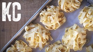 HOW TO MAKE FRESH TAGLIATELLE PASTA  Pasta 101 [upl. by Dwayne885]