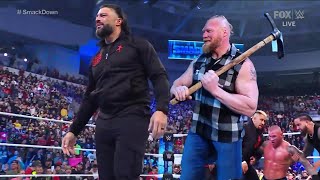 Why Aj Style Attack Roman Reigns and LA Knight AT SmackDown and Brock will return Explained [upl. by Elirpa]