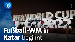 FußballWM in Katar Eröffnungsspiel in Doha [upl. by Nannah]