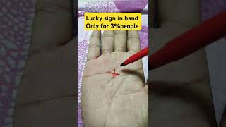 Lucky sign in hand Only for 3peopleshorts viralvideo astrology palmistry [upl. by Neicul]