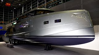 Glacier Yachts  GY48 Interior Tour  Düsseldorf 2023 Boat Show  Luxury Motor Yachts [upl. by Auqenat840]