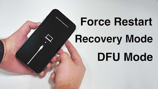 How to Force Restart and ENTER amp EXIT Recovery and DFU Mode iPhone 8 to 13 [upl. by Inna765]