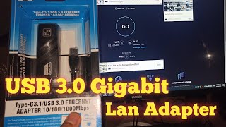 Best USB 30 Gigabit Ethernet Lan Adapter for laptop pisowifi and PC Testing and Speed Test [upl. by Adriana432]