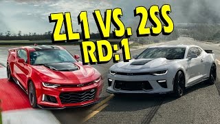 ZL1 vs Upgraded SS Who Wins  2017 Camaro ZL1 vs 2016 Camaro 2SS [upl. by Adnawuj]