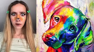 🎨 Text To Speech 🎨 ASMR Satisfying Art  Amara Chehade  POVs Tiktok Compilations 2023 1 [upl. by Nahtnahoj]