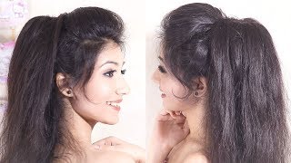 Amazing VOLUMIZED Ponytail Hairstyle  Easy Prom Ponytail Hairstyle  Messy Ponytail [upl. by Etnahsa]