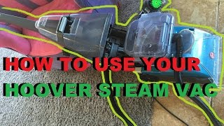 How To Use Your Hoover Steam Vac And Review [upl. by Rosaline915]