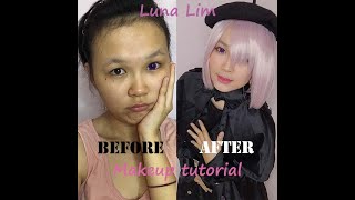 Tutorial Makeup Cosplay Mashu Kyrielight [upl. by Kirch355]