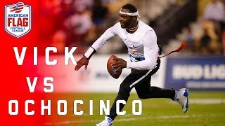 Flag Football Highlights Semifinals Game 2 Ochocinco takes on Michael Vick  NFL [upl. by Gehman]