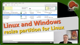 Linux and Windows dual boot – resize partitions with GParted [upl. by Eolhc995]