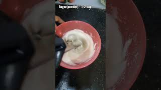 Homemade whipping cream using 3 ingredients shorts whippingcream homemade [upl. by Rowley]