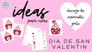 Actividades San Valentín  Imprimibles GRATIS  Educando en Casa  Homeschooling [upl. by Iba]