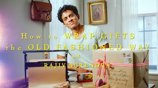 Wrapping gifts using NO TAPE with Rajiv Surendra Holiday Special [upl. by Lorn212]