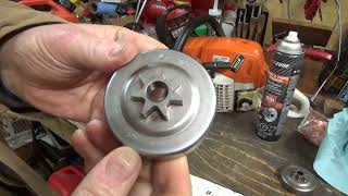 Clutch drum replacement on the Stihl MS271 chainsaw [upl. by Shotton]