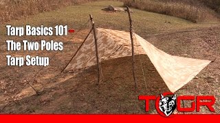 Tarp Basics 101 – The Two Poles Tarp Setup [upl. by Nnayd978]