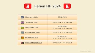 Ferien HH 2024 [upl. by Alyakem]