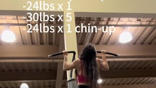 71524 Assisted pullups dropsets supersets McGill method and PR [upl. by Ahseila]