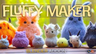 Fluffy Maker Tutorial  Quick and Easy Add Realistic Fur to Blender Models [upl. by Murtha]