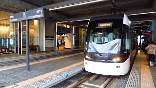 南北の路面電車のレールがつながった富山駅停留場2020ampつながる前2015 [upl. by Madid]