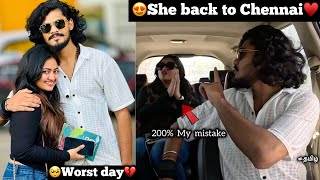 😍She back to Chennai♥️but I made her day worst💔 sorry shaalin 200 my mistake  TTF  Shaalin Zoya [upl. by Nibas839]