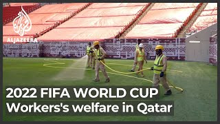 Qatar 2022 World Cup organisers say progress made in worker welfare [upl. by Llennehc13]