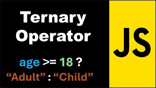 Ternary operator in javascript [upl. by Atnim486]