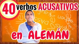 40 verbos más importantes en ALEMÁN con el caso ACUSATIVO [upl. by Asamot450]