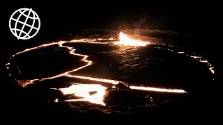 Erta Ale Lava Lake Danakil Depression Ethiopia Amazing Places [upl. by Lehcear737]