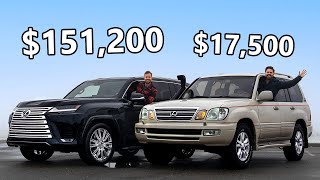 2022 Lexus LX600 vs 2003 Lexus LX470  Baller Meets Beater [upl. by Leirud956]