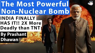 INDIA NOW HAS THE MOST POWERFUL NONNUCLEAR BOMB  TNT से दोगुना घातक  By Prashant Dhawan [upl. by Shurlock]