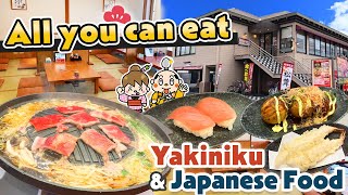 All you can eat Japanese food amp Yakiniku  Washoku Sato [upl. by Ambros]