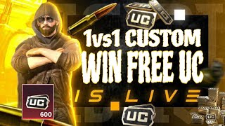 1vs1 Subscribers Custom  Win Free UC  BGMI  PUBG  freeuc pubglive bgmilive shorts [upl. by Steffane734]