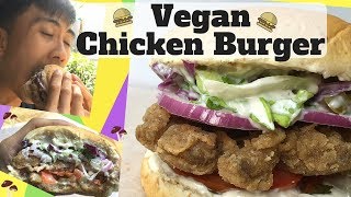 Crispy and Tender  No Chicken Fried Chicken Burger  Vegan Fast Food [upl. by Cart502]