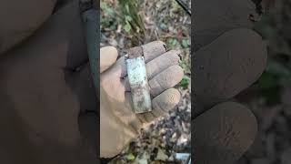 Зажигалка Коп в лесу Treasure hunting with a metal detector shorts [upl. by Nareht]