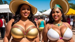 4K Brazilian AI Lookbook See The Beautiful Women Brazilian Cultural Carnival in Rio [upl. by Gudrin669]