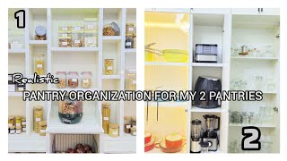 Satisfying Pantry organization for my 2 pantries ASMR Pantry organization 2024 pantry organization [upl. by Nnylrats]