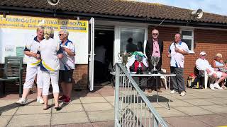 Trophy Presentation  Ladies Pairs amp Mens Triples 2024 Gt Yarmouth [upl. by Glynas725]