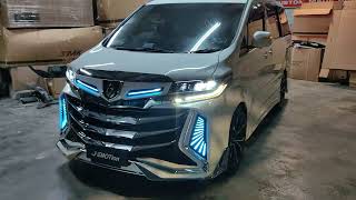 TOYOTA ALPHARD 200207 ANH10 CONVERT TO AGH35 ALPHARD FACELIFT 201823 BODY PARTS JEMOTION DESIGN [upl. by Aztiray345]