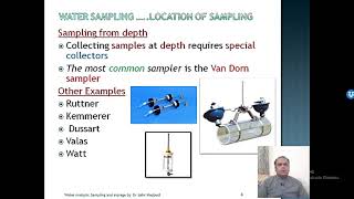 Water Analysis Sampling and Storage of the water sample  Van Dorn Water sampler [upl. by Kehr]