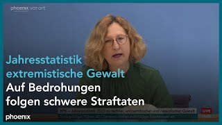 Jahresstatistik 2023 zu rechter und rassistischer Gewalt  21052024 [upl. by Bernardine]