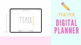 Teacher Digital PlannerAcademic Digital Planner  Digital Planning 101  Ipad planner for teachers [upl. by Tortosa]