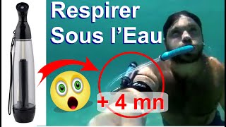 Respirer sous l’eau  de 4 mn  Plongée SousMarine  Invention Maison [upl. by Ethelred]