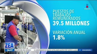 Los puestos de trabajo remunerados en el primer trimestre del año fueron de 395 millones  Zea [upl. by Natsreik480]