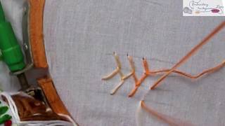 Cretan Stitch In Hand Embroidery Tutorial [upl. by Aikemet]